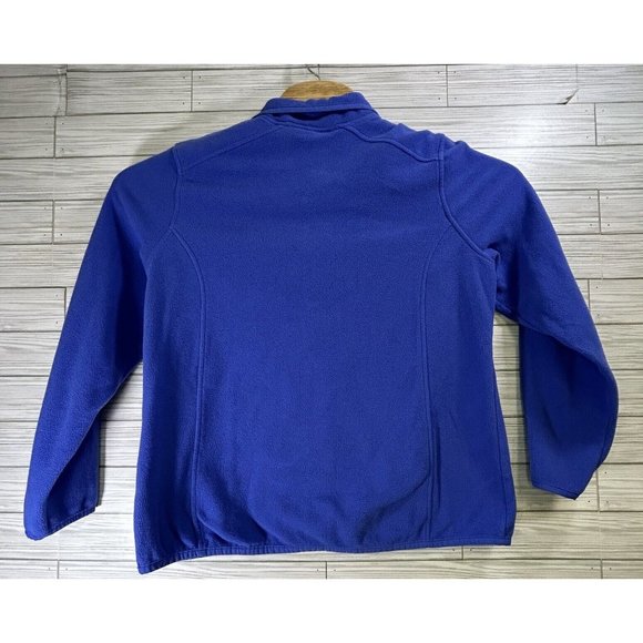 L.L.‎ Bean Women's Polyester Blue Micro Fleece 1/4 Zip Size Large Long Sleeve - Picture 3 of 9